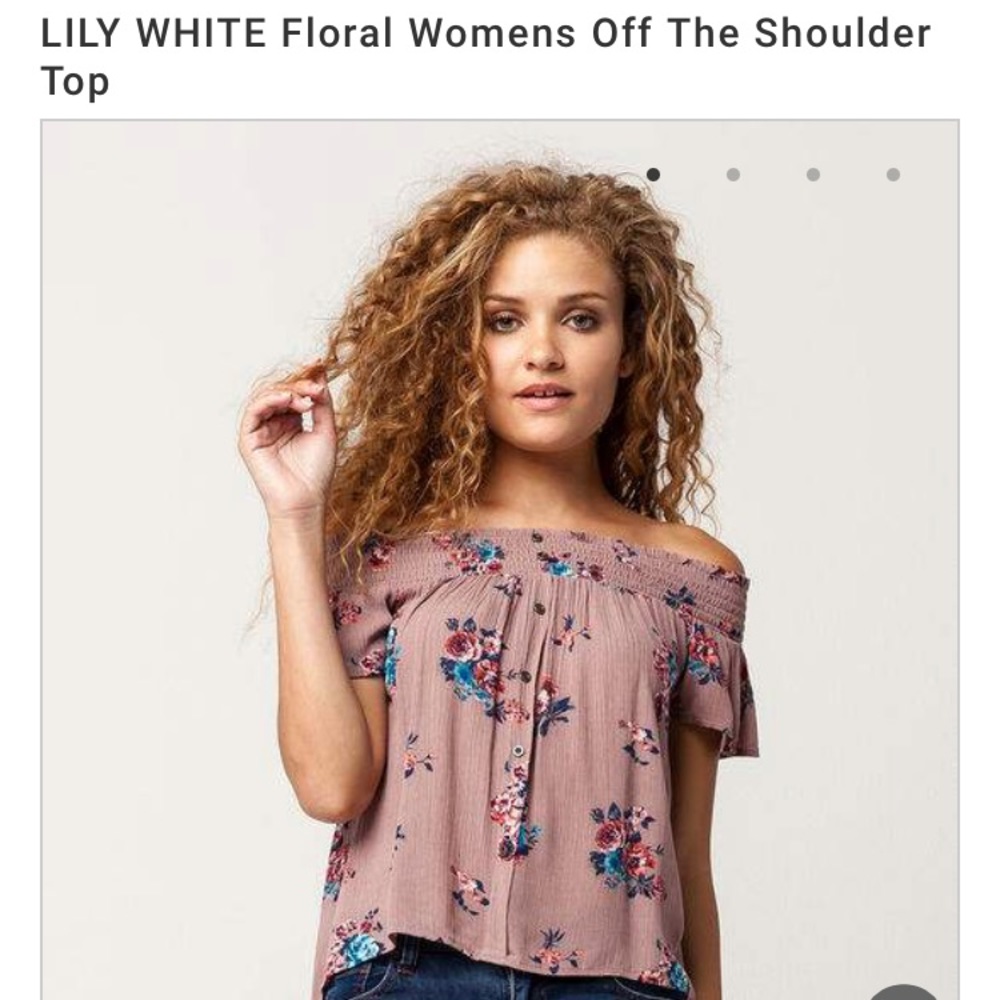 IN SEARCH OF tilly’s off shoulder floral top